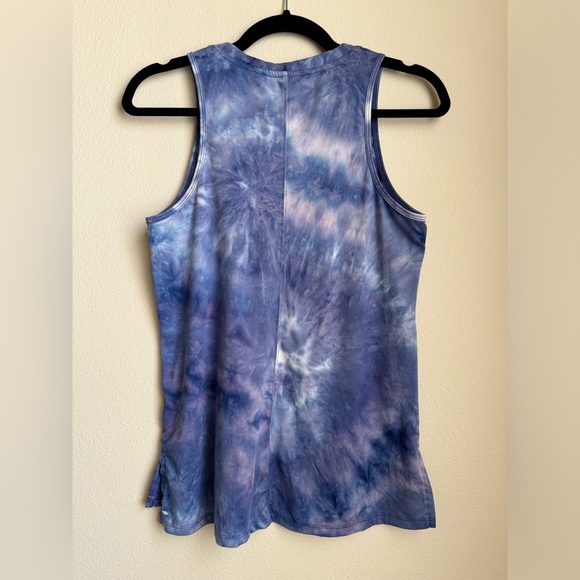 RBX Sleeveless Blue Tie-Dye Athletic Top | Small - Picture 2 of 3